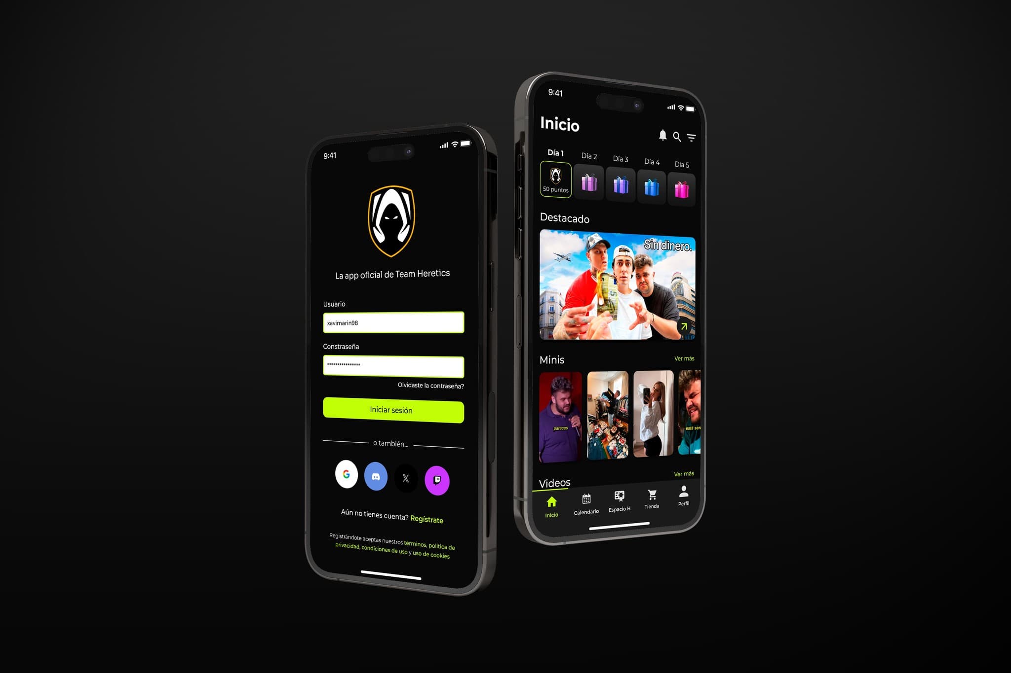 Team Heretics — Mobile App